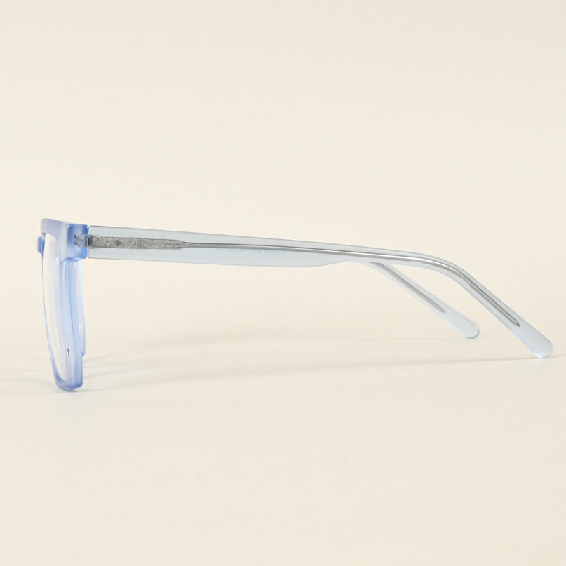 Voyage Transparent Blue Square Eyeglasses for Men & Women - MG4909-C4