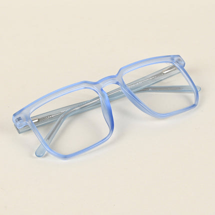 Voyage Transparent Blue Square Eyeglasses for Men & Women - MG4909-C4