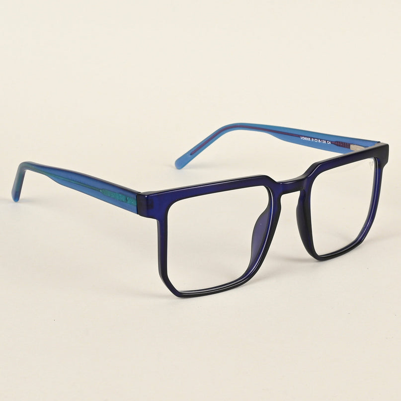 Voyage Navy Blue Square Eyeglasses for Men & Women - MG4910-C5