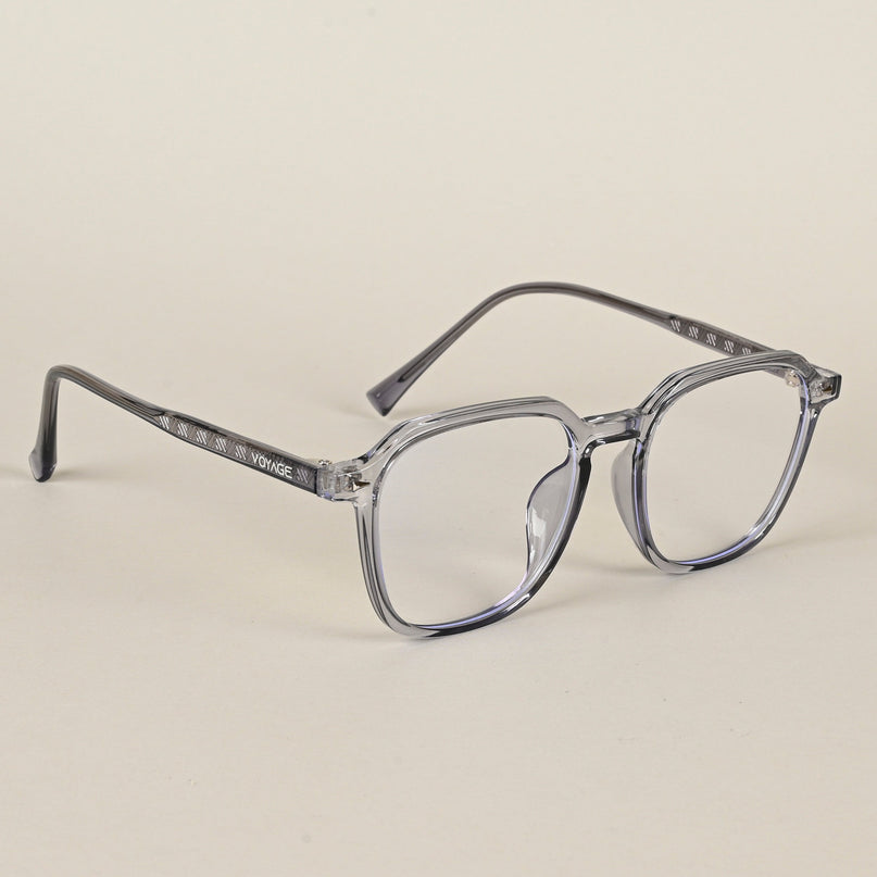Voyage Air Light Grey Square Eyeglasses for Men & Women - MG4589-C2