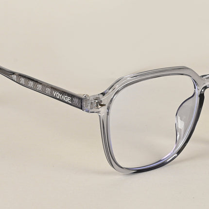 Voyage Air Light Grey Square Eyeglasses for Men & Women - MG4589-C2