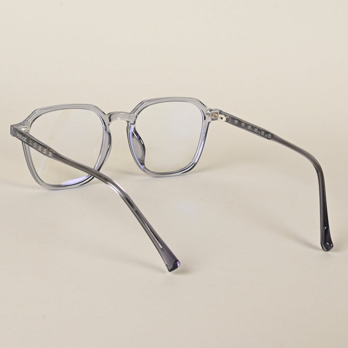 Voyage Air Light Grey Square Eyeglasses for Men & Women - MG4589-C2
