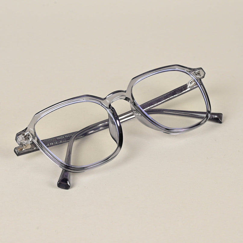 Voyage Air Light Grey Square Eyeglasses for Men & Women - MG4589-C2