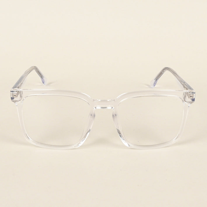Voyage Transparent Square Eyeglasses for Men & Women - MG4898-C3