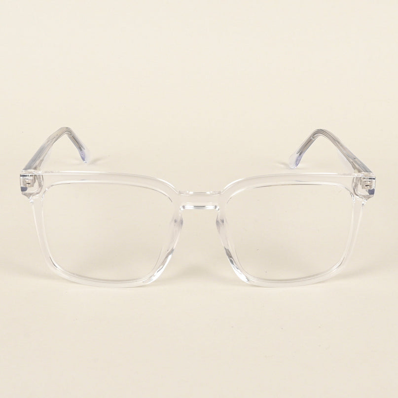 Voyage Transparent Square Eyeglasses for Men & Women - MG4898-C3