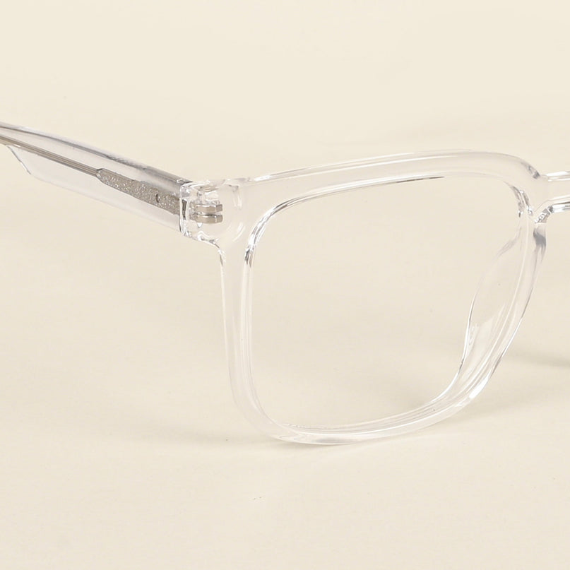Voyage Transparent Square Eyeglasses for Men & Women - MG4898-C3