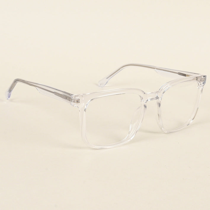 Voyage Transparent Square Eyeglasses for Men & Women - MG4898-C3