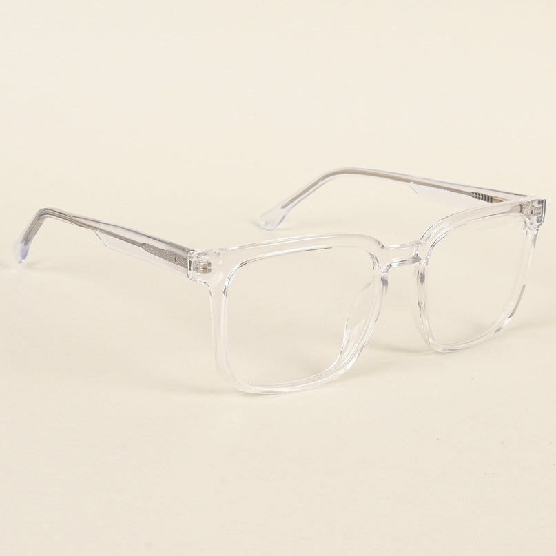 Voyage Transparent Square Eyeglasses for Men & Women - MG4898-C3