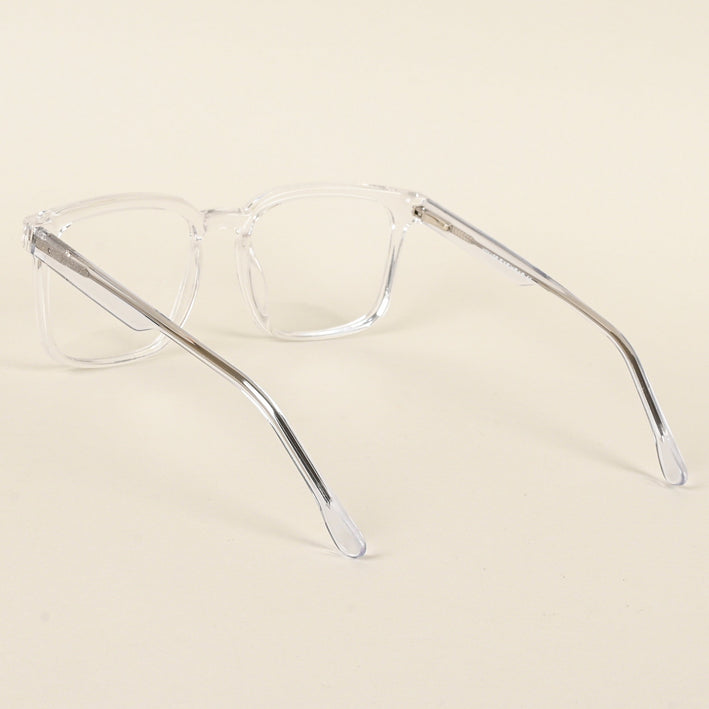 Voyage Transparent Square Eyeglasses for Men & Women - MG4898-C3