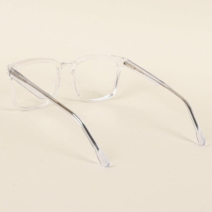 Voyage Transparent Square Eyeglasses for Men & Women - MG4898-C3