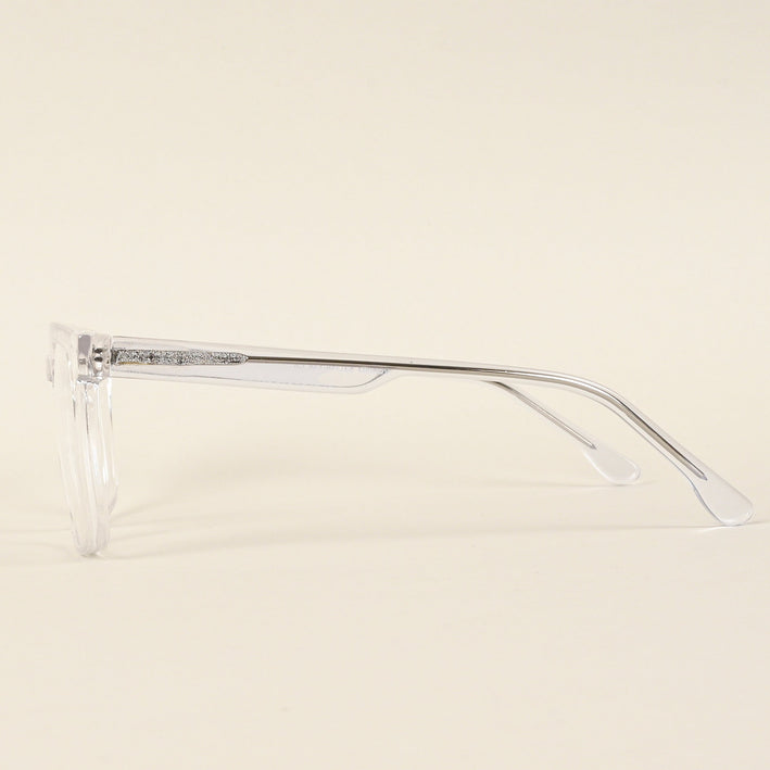 Voyage Transparent Square Eyeglasses for Men & Women - MG4898-C3