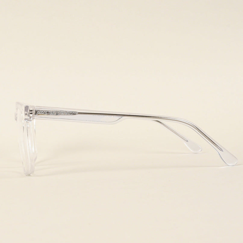 Voyage Transparent Square Eyeglasses for Men & Women - MG4898-C3
