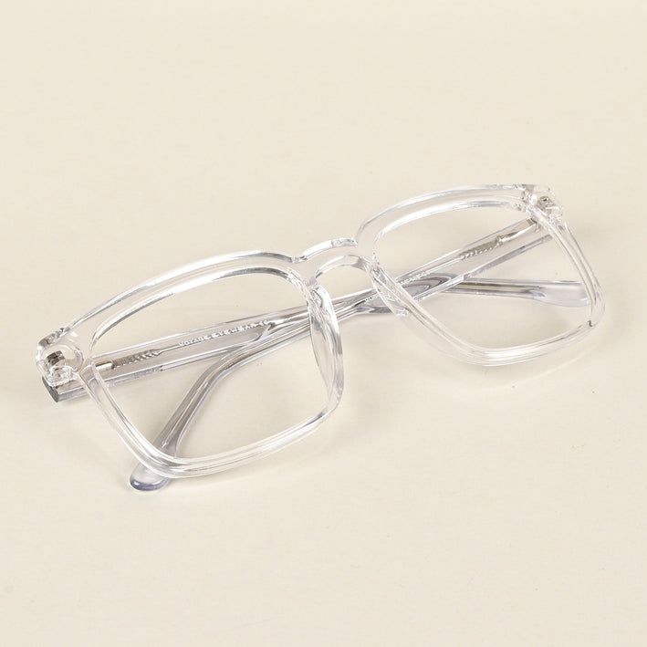 Voyage Transparent Square Eyeglasses for Men & Women - MG4898-C3