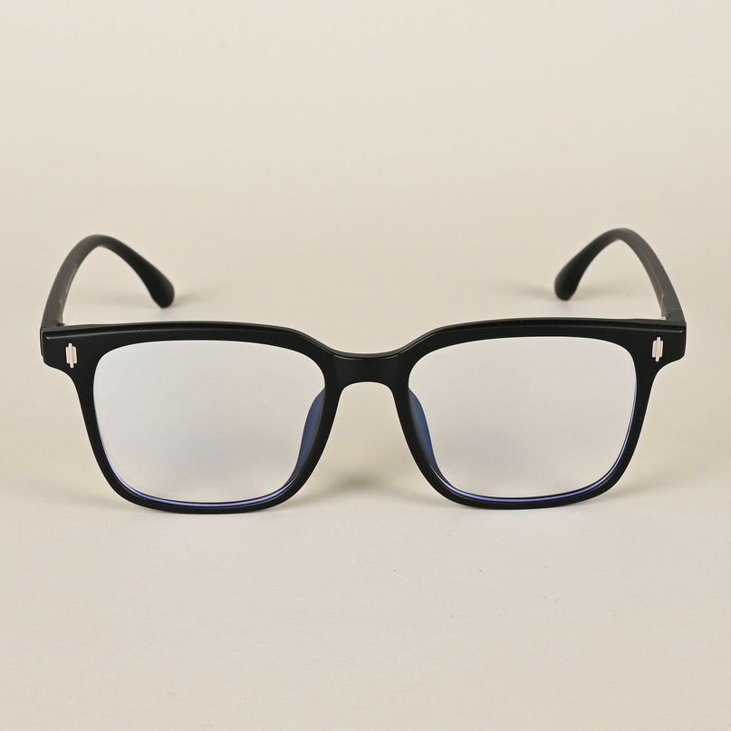 Voyage Air Matt Black Square Eyeglasses for Men & Women - MG4594-C2