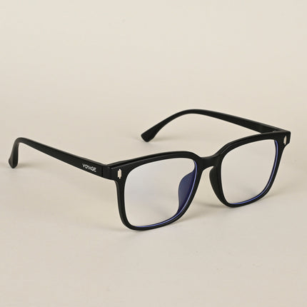 Voyage Air Matt Black Square Eyeglasses for Men & Women - MG4594-C2