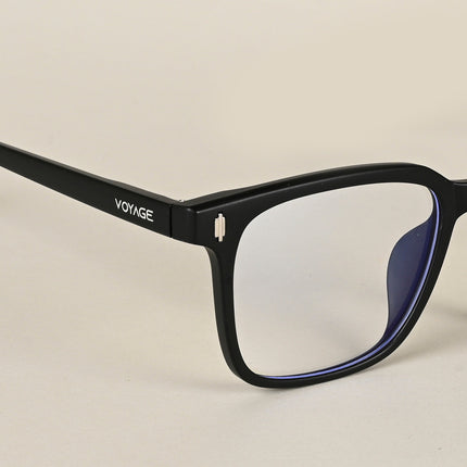 Voyage Air Matt Black Square Eyeglasses for Men & Women - MG4594-C2