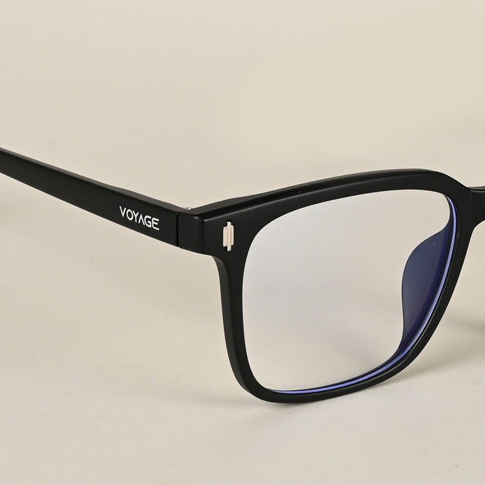 Voyage Air Matt Black Square Eyeglasses for Men & Women - MG4594-C2