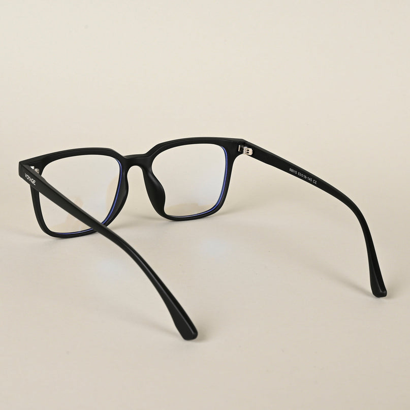Voyage Air Matt Black Square Eyeglasses for Men & Women - MG4594-C2