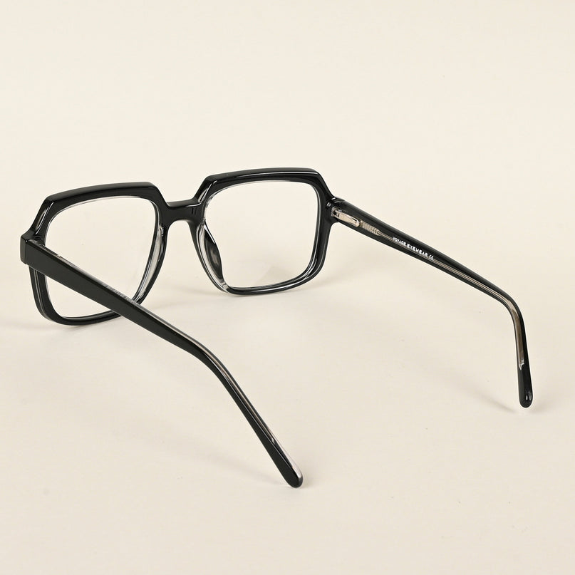 Voyage Shine Black Square Eyeglasses for Men & Women - MG4901-C1
