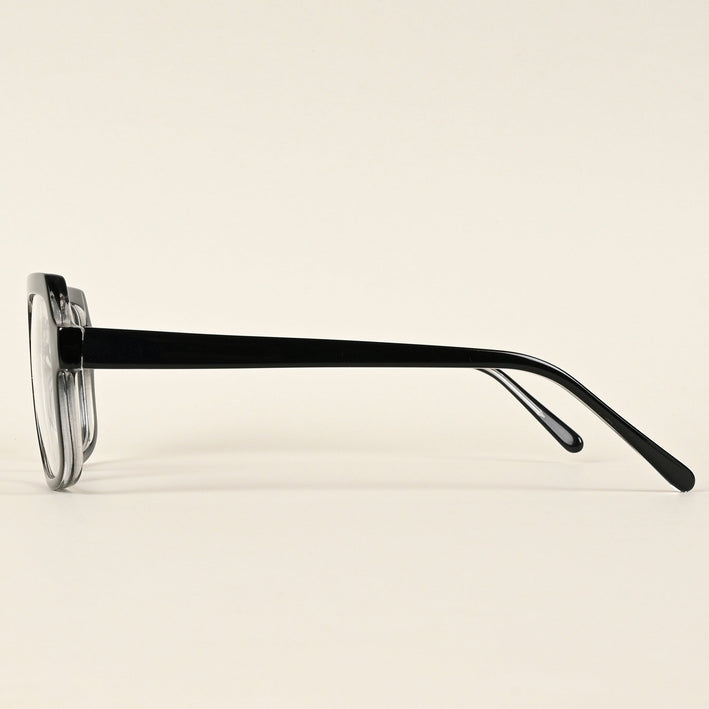 Voyage Shine Black Square Eyeglasses for Men & Women - MG4901-C1