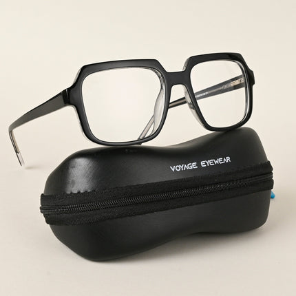 Voyage Shine Black Square Eyeglasses for Men & Women - MG4901-C1