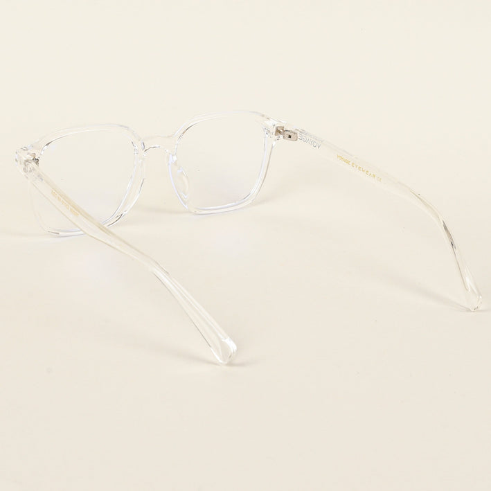 Voyage Air Transparent Square Eyeglasses for Men & Women - MG4869-C4