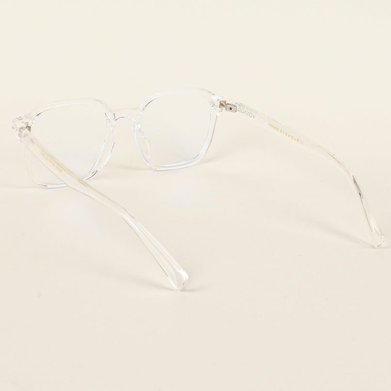 Voyage Air Transparent Square Eyeglasses for Men & Women - MG4869-C4