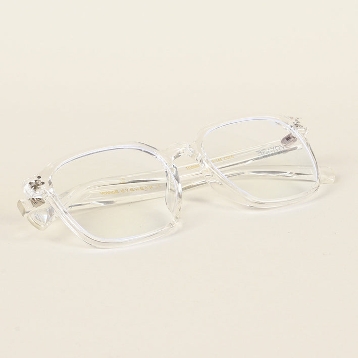 Voyage Air Transparent Square Eyeglasses for Men & Women - MG4869-C4