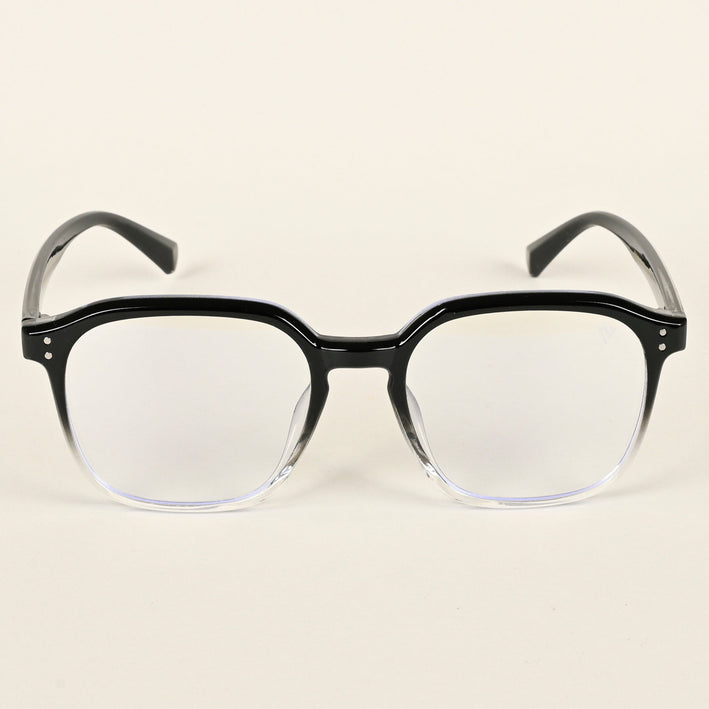 Voyage Air Black & Transparent Square Eyeglasses for Men & Women - MG4870-C5