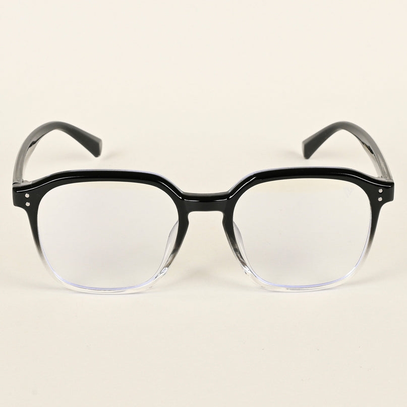 Voyage Air Black & Transparent Square Eyeglasses for Men & Women - MG4870-C5
