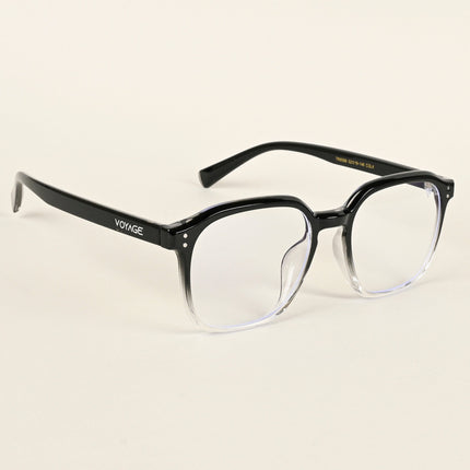 Voyage Air Black & Transparent Square Eyeglasses for Men & Women - MG4870-C5
