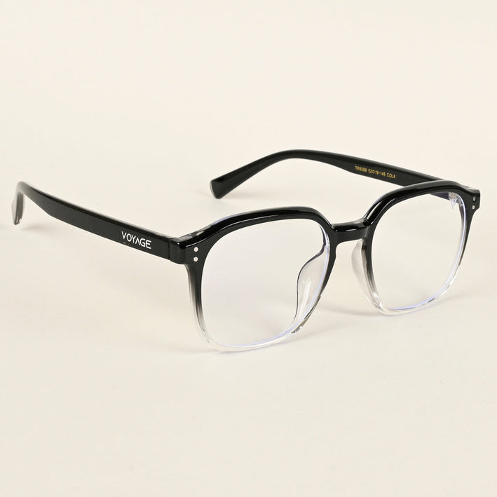 Voyage Air Black & Transparent Square Eyeglasses for Men & Women - MG4870-C5