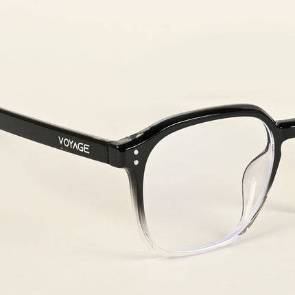 Voyage Air Black & Transparent Square Eyeglasses for Men & Women - MG4870-C5