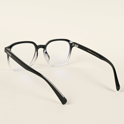 Voyage Air Black & Transparent Square Eyeglasses for Men & Women - MG4870-C5