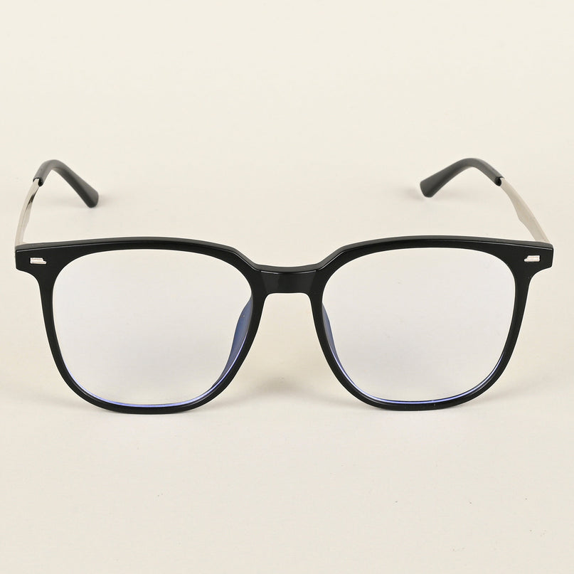 Voyage Matt Black Square Eyeglasses for Men & Women - MG4841-C2