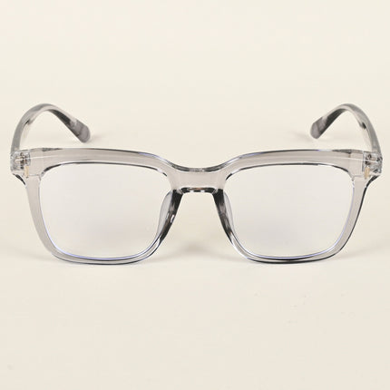 Voyage Air Transparent Grey Square Eyeglasses for Men & Women - MG4846-C4