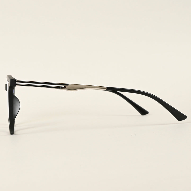 Voyage Matt Black Square Eyeglasses for Men & Women - MG4841-C2