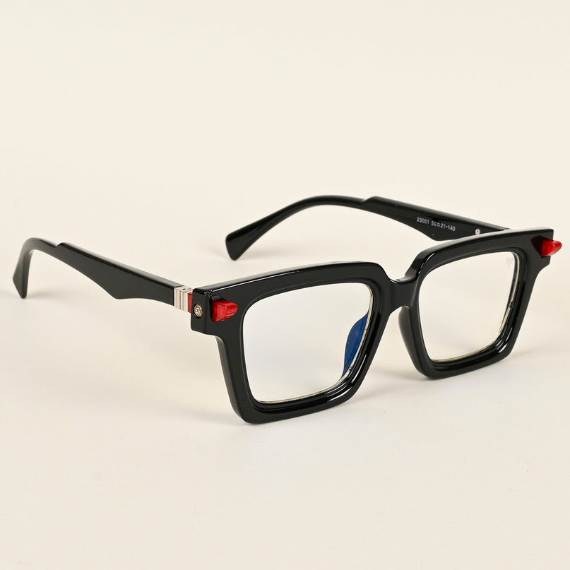 Voyage Goat Shine Black Square Eyeglasses for Men & Women - MG4878-C2