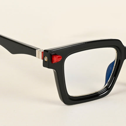 Voyage Goat Shine Black Square Eyeglasses for Men & Women - MG4878-C2
