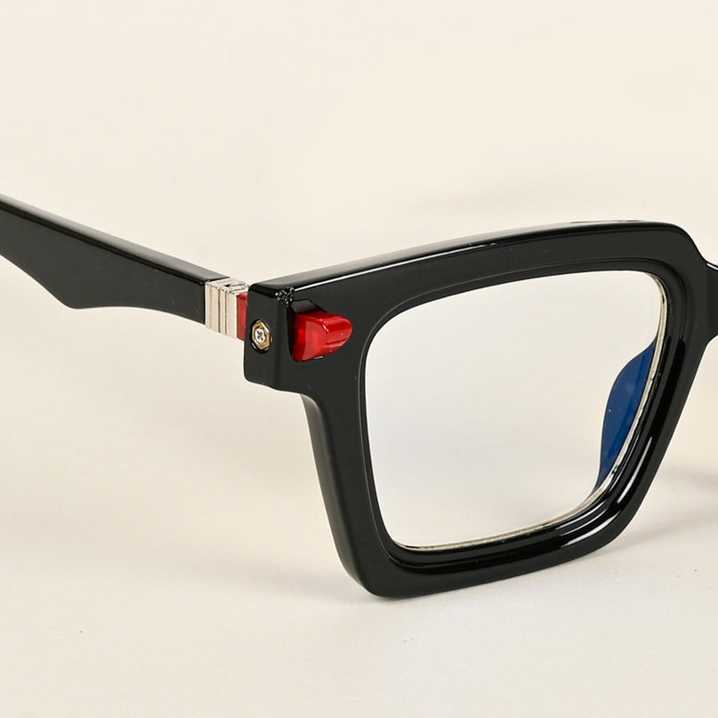 Voyage Goat Shine Black Square Eyeglasses for Men & Women - MG4878-C2