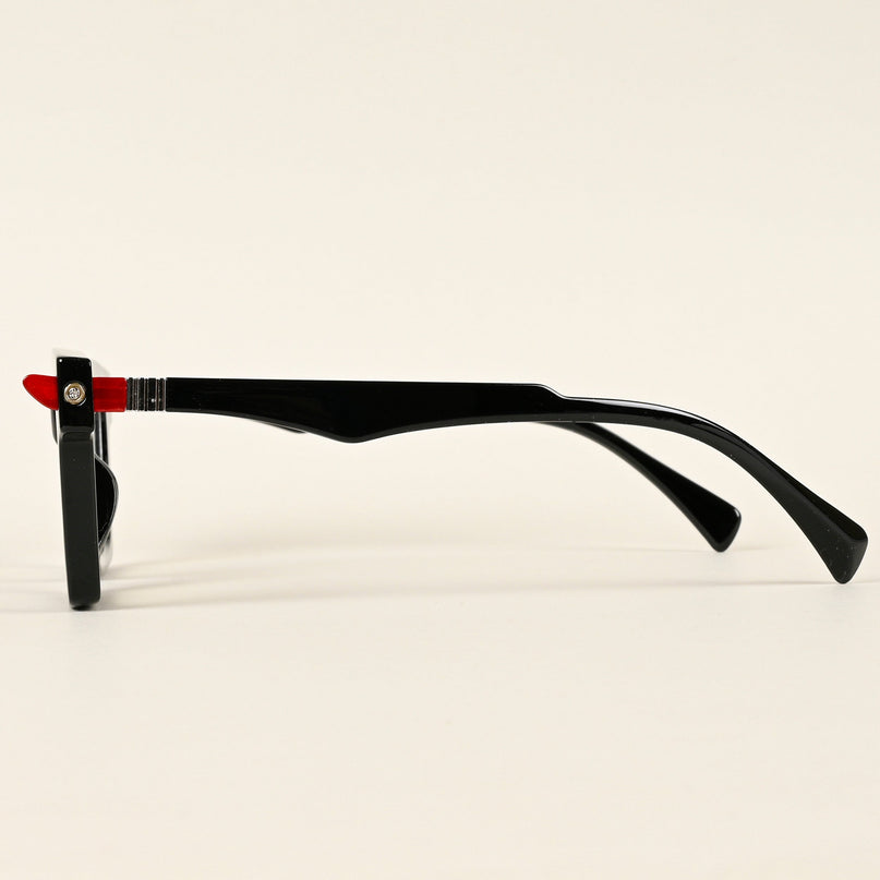 Voyage Goat Shine Black Square Eyeglasses for Men & Women - MG4878-C2