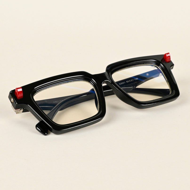 Voyage Goat Shine Black Square Eyeglasses for Men & Women - MG4878-C2