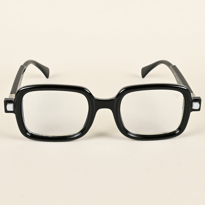 Voyage Goat Shine Black Square Eyeglasses for Men & Women - MG4881-C1
