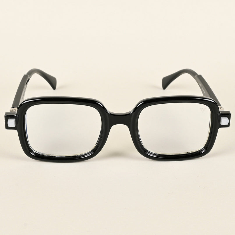 Voyage Goat Shine Black Square Eyeglasses for Men & Women - MG4881-C1