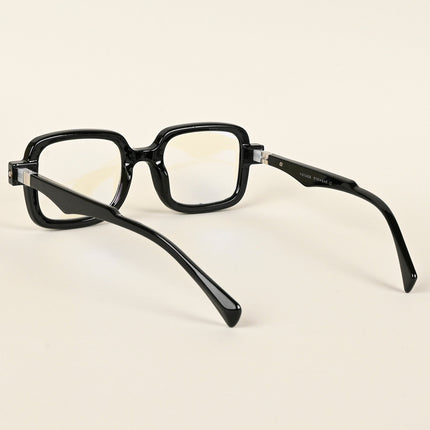 Voyage Goat Shine Black Square Eyeglasses for Men & Women - MG4881-C1