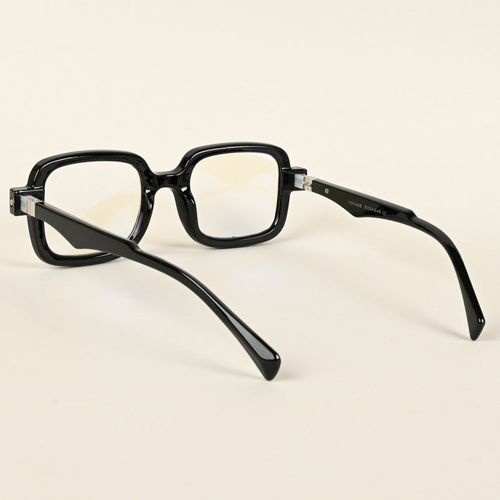 Voyage Goat Shine Black Square Eyeglasses for Men & Women - MG4881-C1