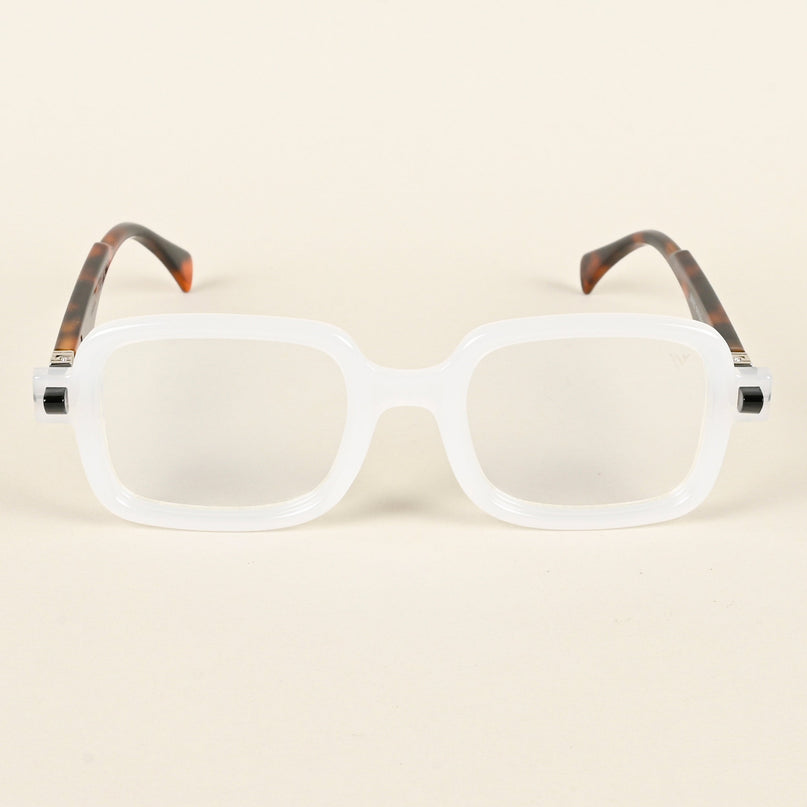 Voyage Goat Matt Transparent Square Eyeglasses for Men & Women - MG4883-C3