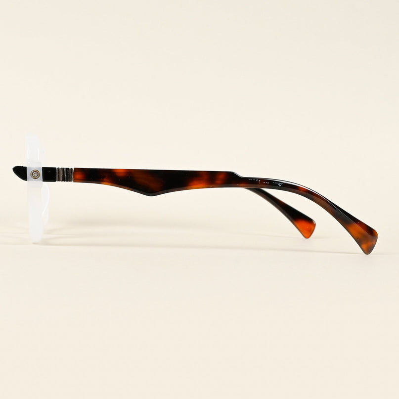 Voyage Goat Matt Transparent Square Eyeglasses for Men & Women - MG4883-C3