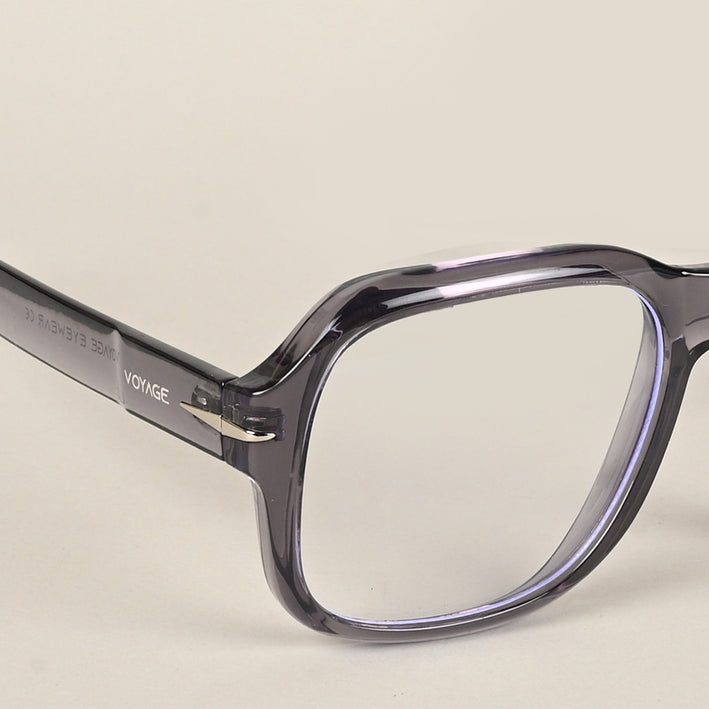Voyage Transparent Light purple Square Eyeglasses for Men & Women - MG4995-C4