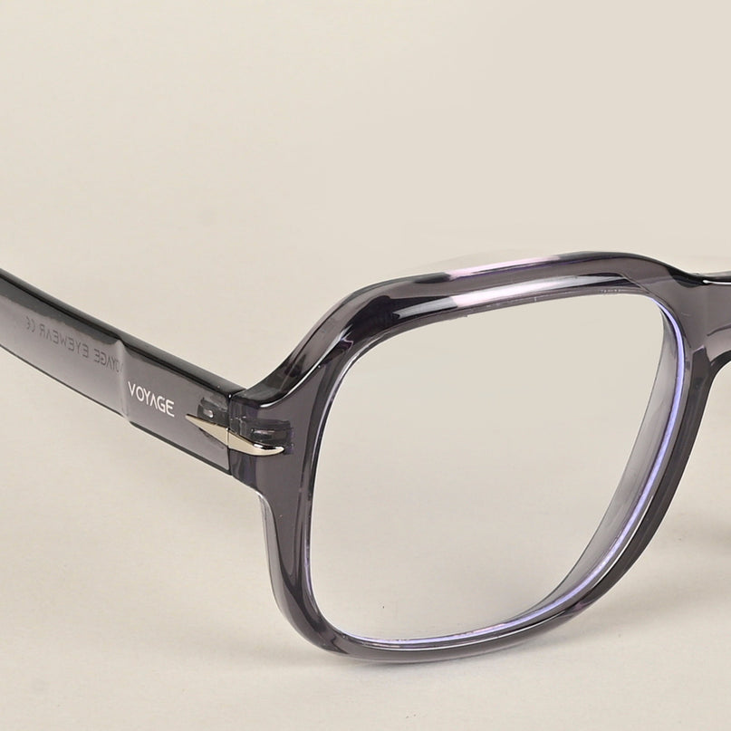 Voyage Transparent Light purple Square Eyeglasses for Men & Women - MG4995-C4